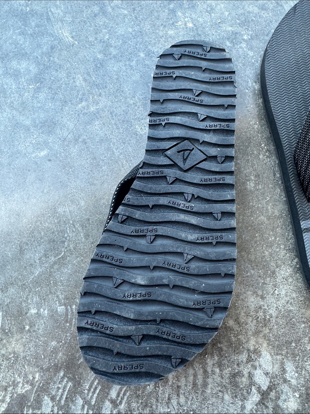 Sperry Black Flip Flop Sandals - Picture 3 of 4